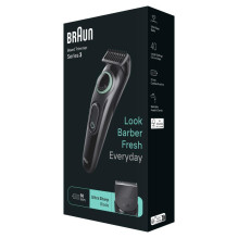 Hair Clipper - Braun BT3421 50min Run Time 40 Length Settings Cordless Black