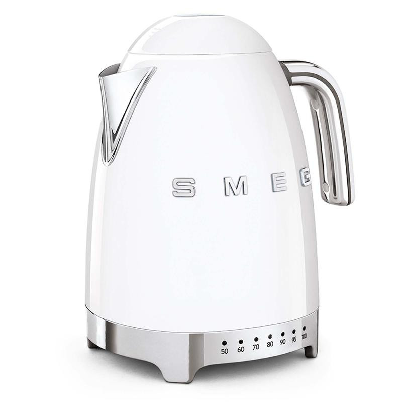 Electric Kettle - SMEG KLF04WHEU 1.7L 7 Temperature Settings Auto Shut-Off White