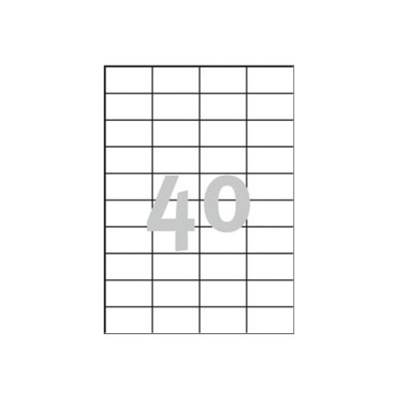 Label - Avery 3651 52.5x29.7mm A4 Glossy White 100 Sheets