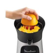 Juicers - Moulinex Vitapress PC603D10 3 Nozzles Automatic On/Off Direct Feed Black Silver