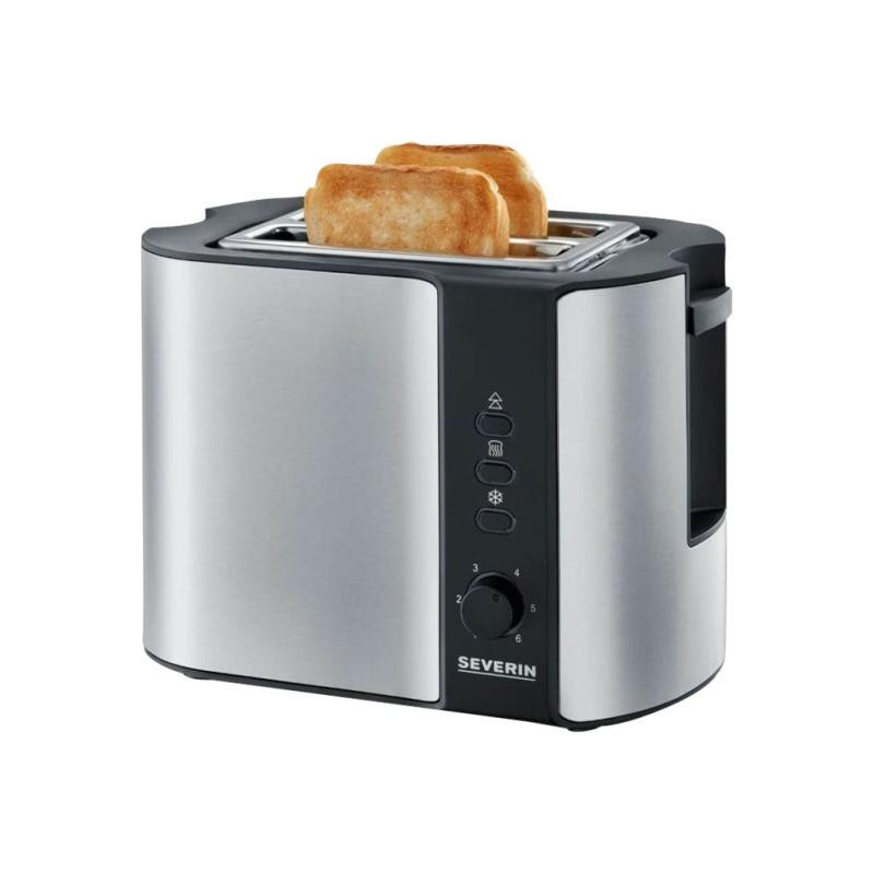 Home and Kitchen Appliances - Severin Toaster AT 2589 2 Slice Stainless Steel Silver / Black
