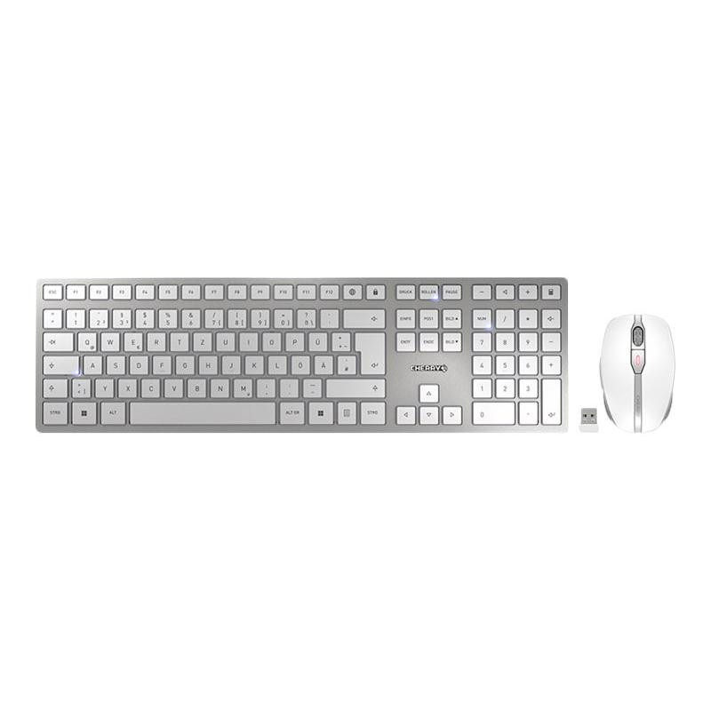 Keyboard and Mouse Set - Cherry DW 9100 SLIM Wireless Bluetooth 2.4 GHz Rechargeable