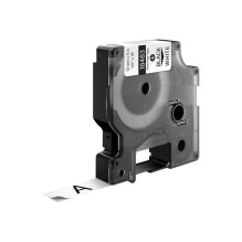 Label Tape - Dymo Schriftband Vinyl 18483 Durable Polyester Black White