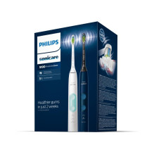 Elektrinis Dantų Šepetėlis - Philips Sonicare ProtectiveClean 5100 3 Režimai 2 Šepetėlių Galvutės Juoda / Balta