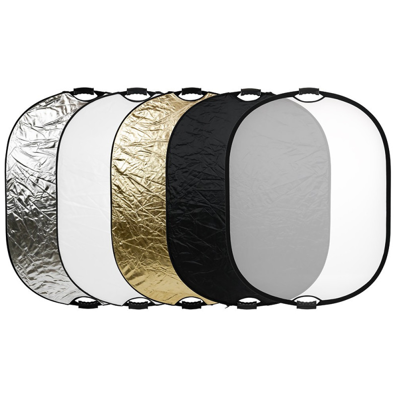 Lighting Modifier - Oval Oval Reflector 90x120cm 5in1 with Handles