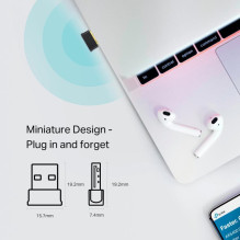 Tinklo Adapteris - TP-LINK Archer T2UB Nano Dual-Band 200 / 433 Mbps