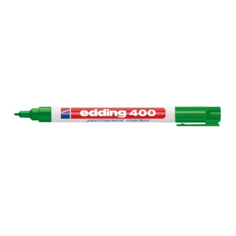 Writing Instrument - Edding 400 Permanent Marker 1mm Line Width 10 Pcs. Green