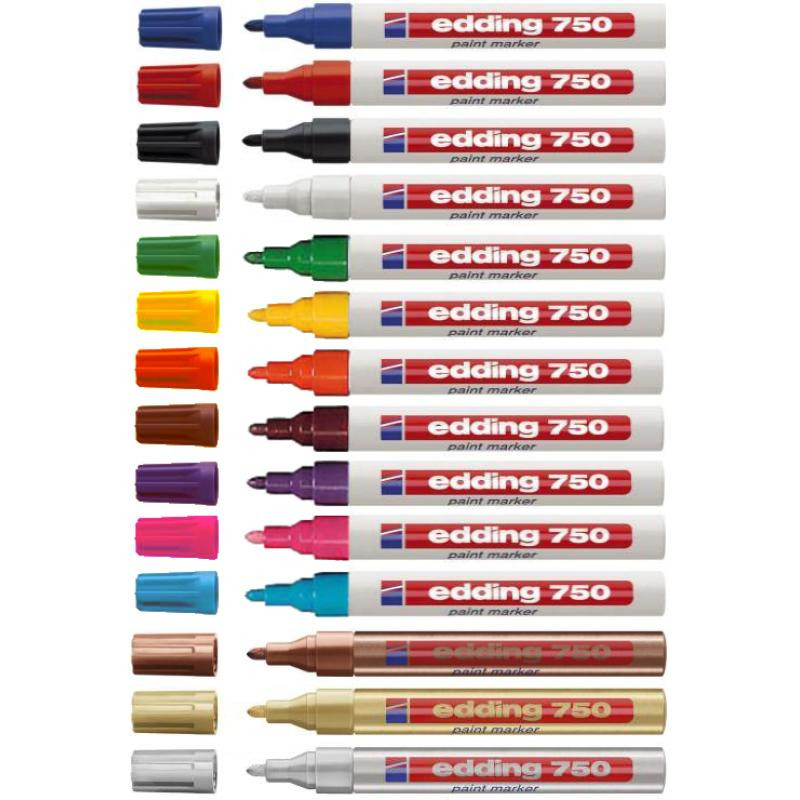 Writing Instrument - Edding 750 Paint Marker 135x15mm 10 Pcs. Orange