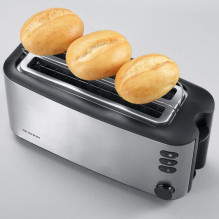 Home and Kitchen Appliances - Severin Toaster AT 2509 4 Slices 1350W-1650W Stainless Steel