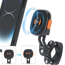 Bike Phone Holder - VRIG MG-17L Lightweight magnetic mount for 20-32 mm handlebar diameter