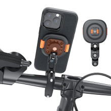 Bike Phone Holder - VRIG MG-17L Lightweight magnetic mount for 20-32 mm handlebar diameter