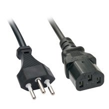 Power Cord - LINDY CH to C13 Power Cord, 0.7 m, Black