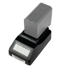 Pakrovėjas - MITOYA NPF Li-Ion Sieninis Pakrovėjas su LCD Ekranu ir USB-A Išėjimu