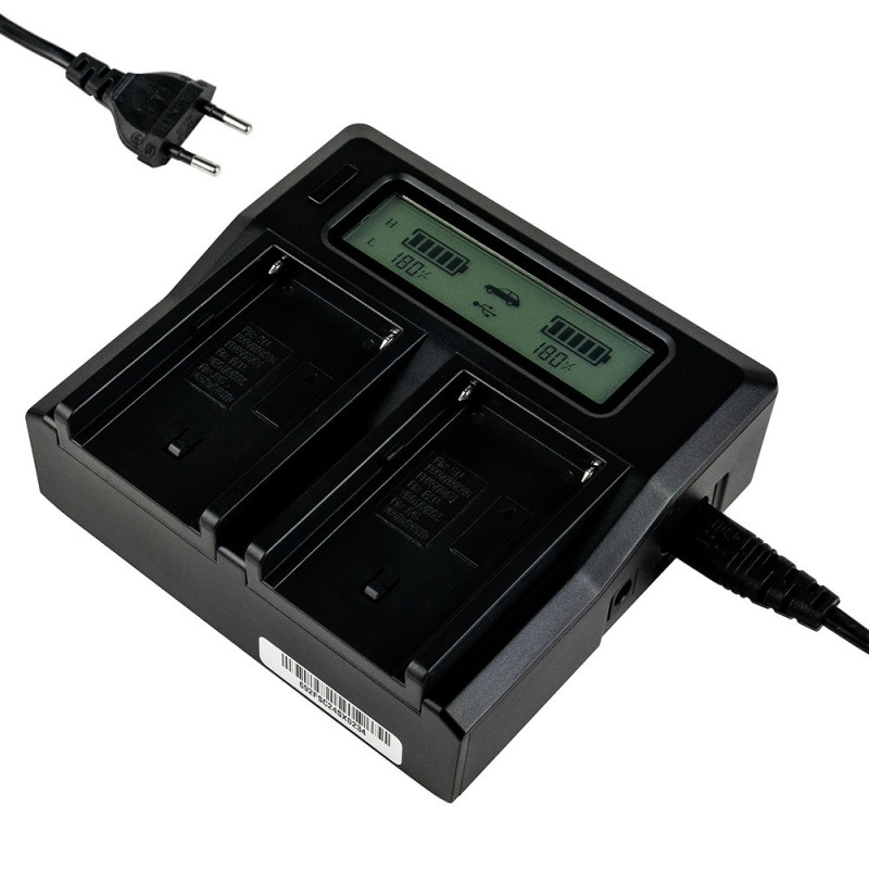 Charger - MITOYA NPF Dual Channel LCD Fast Charger