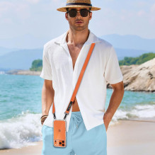 „Tech-Protect C6S“ virvinis pavadėlis per petį – oranžinis