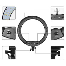LED Šviestuvas - MITOYA MTY-18C 45cm 2700-6500K 240 SMD LED su Nuotolinio Valdymo Pultu