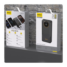 Powerbank Dudao K12Pro 22.5W PD 20000mAh USB-A, USB-C - black