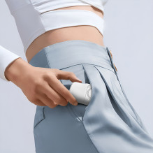 Wozinsky WF16-YLS 5000mAh 15W Lightning Mini Power Bank with Built-in USB-C Cable and Apple Watch Charger - White