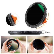 Fotoaparato Filtras - K&amp;F Concept Nano-X ND2-ND400 77mm Reguliuojamas ND Filtras