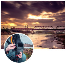 Filtras - K&amp;F Concept Nano Reverse Graduotas Filtras ND16 100x150mm