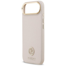 Guess Grained Strass Logo MagSafe iPhone Air Case - Pink