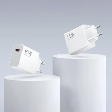 Xiaomi HyperCharge Combo 90W 6.1A USB-A Wall Charger with USB-C Cable - White