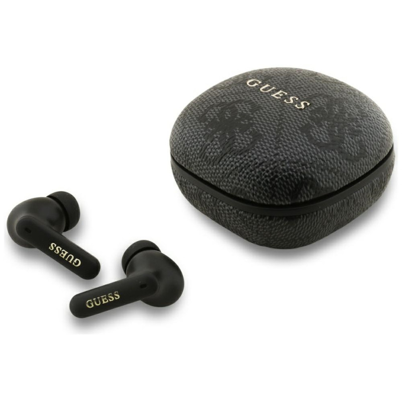 Guess 4G Classic Metal Logo TWS ENC Headphones - Black