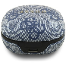 Guess 4G Classic Metal Logo TWS ENC Headphones - Blue