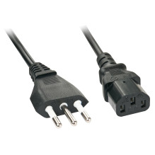 Power Cord - LINDY IT to C13 Power Cord, 5 m, Black