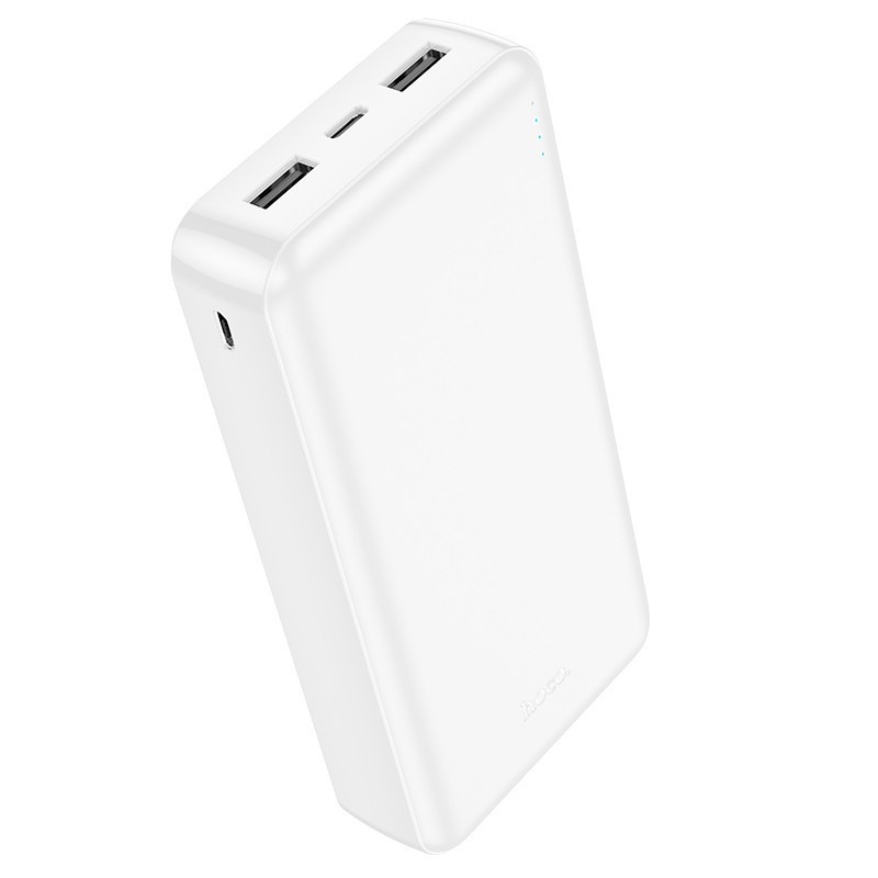Išorinė baterija Power Bank Hoco J100A 2xUSB-A 20000mAh balta