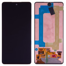 Screen Samsung A536 A53 5G with touch screen and frame black OLED (real size)