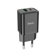 Įkroviklis Hoco N28 20W USB-C / USB-A juodas