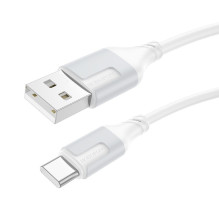 USB cable Borofone BX101 USB-A to USB-C 1.0m white USB cable Borofone BX101 USB-A to USB-C 1.0m white