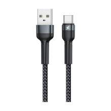 USB cable Remax RC-124a USB-A to USB-C 1.0m black USB cable Remax RC-124a USB-A to USB-C 1.0m black