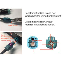 Adapter do kamery Audi MMI3G, MMI3G+ A4 (B8), A5 (8T), A6 (4F), A7 (4G), A8 (4E), Q5 (8R), Q7 (4L)