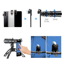 Phone Lens - Apexel APL-JS2040 20-40x Telephoto Lens with Tripod