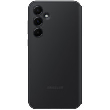 „Samsung“ „Smart View“ piniginės dėklas, skirtas „Samsung Galaxy A55“, juodas, EF-ZA556CBEGWW