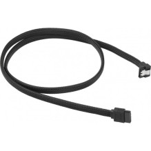 Sharkoon SATA III Cable 90d sleeved 1m Black