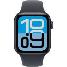 „Apple Watch SE 3“ 44 mm „Midnight“ / „Midnight“ sportinis dirželis – S / M