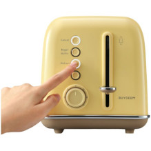 BUYDEEM BUIDEEM 2 riekelių skrudintuvas, modelis DT620E, spalva Mellow Yellow, ES