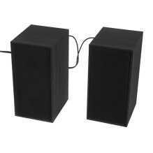 Tellur Basic 2.0 Speakers, 6W, USB / Jack, Wooden case, Volume control, black