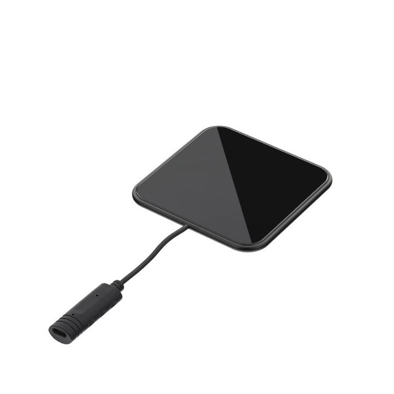 „Tellur Qi Ultra-Slim“ belaidis greito įkrovimo padėklas WCP03, 10 W, sertifikuotas „Qi“, juodas grūdintas stiklas