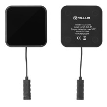 „Tellur Qi Ultra-Slim“ belaidis greito įkrovimo padėklas WCP03, 10 W, sertifikuotas „Qi“, juodas grūdintas stiklas „Tellur Qi Ultra-Slim“ belaidis greito įkrovimo padėklas WCP03, 10 W, sertifikuotas „Qi“, juodas grūdintas stiklas