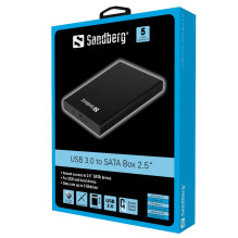 „Sandberg 133-89“ USB 3.0 į SATA priedėlį 2,5 „Sandberg 133-89“ USB 3.0 į SATA priedėlį 2,5