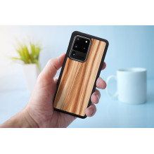 MAN&amp;WOOD case for Galaxy S20 Ultra cappuccino black