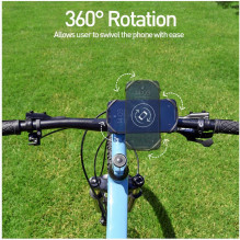 Telur BPH100 dviračio telefono laikiklis juodas