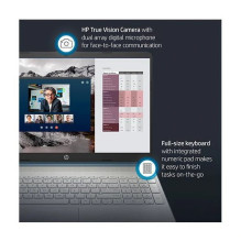 HP 15-ef2126 15.6 / RYZEN 5 5500U / 8GB / 256GB SSD / / WIN10 Home / mėlynas (4J771UA ABA)