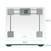 Salter 9081 SV3R Toughened Glass Compact Electronic Bathroom Scale