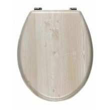 Beldray LA033710WOAKFEU7 Wooden MDF Toilet Seat - White Oak