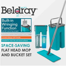 Beldray LA067234FEU7 Flathead Mop &amp; Bucket Set